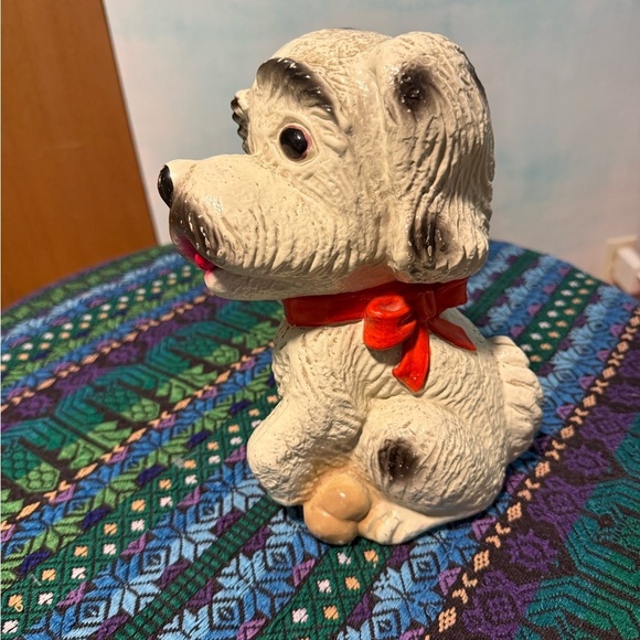 Vintage 1961 Chalkware Big Eye Dog Prize Silvestri Bros. - Picture 2 of 6